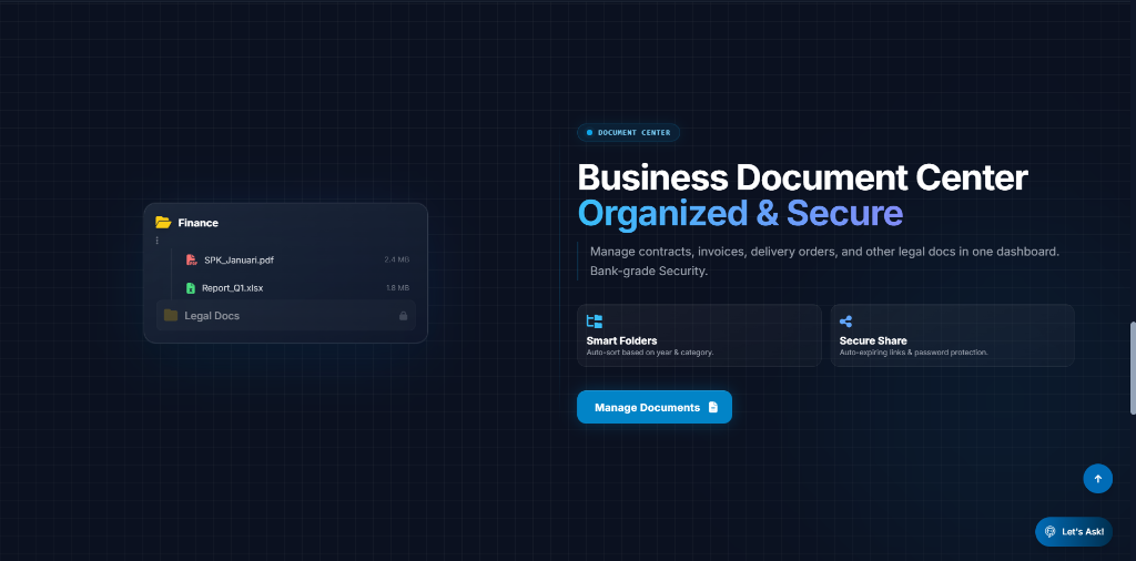 Business Document Center Organized & Secure