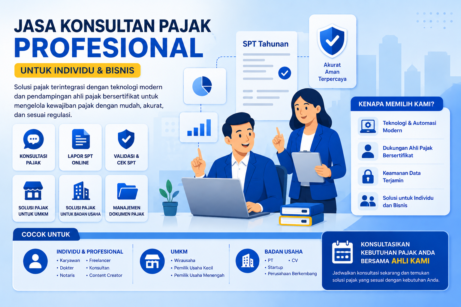 Jasa Konsultan Pajak Terpercaya Solusi Pajak untuk Bisnis & Profesional